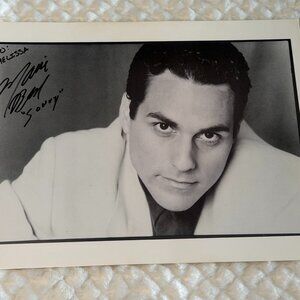 Vintage Autograph General Hospital's "Sonny" Maurice Bernard B&W 8X10